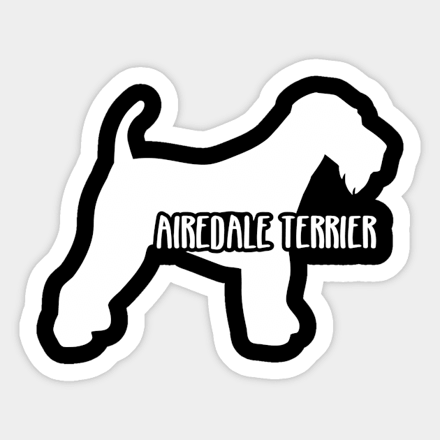 Airedale Terrier Sticker by Designzz